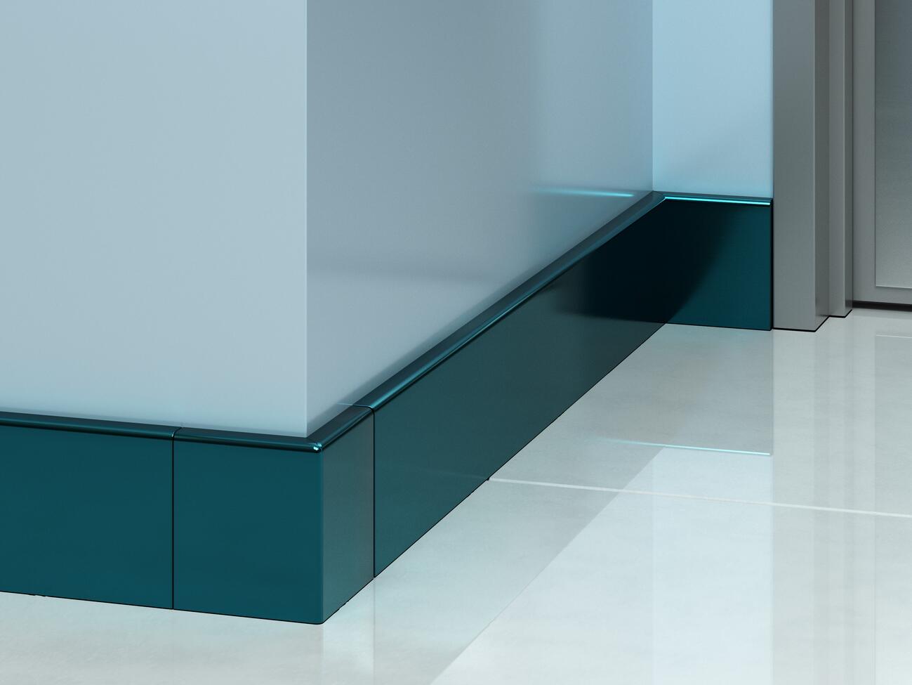 BBSC-4SS Colored Stainless Steel Baseboard
