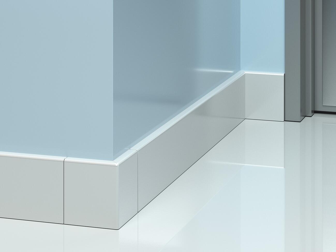 BBAM-4SS Antimicrobial Baseboard
