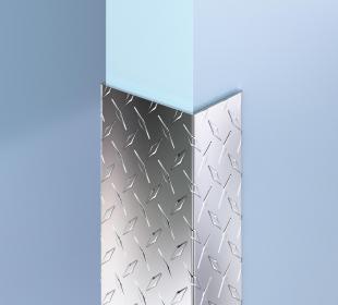 Aluminum Diamond Plate End Wall Guards