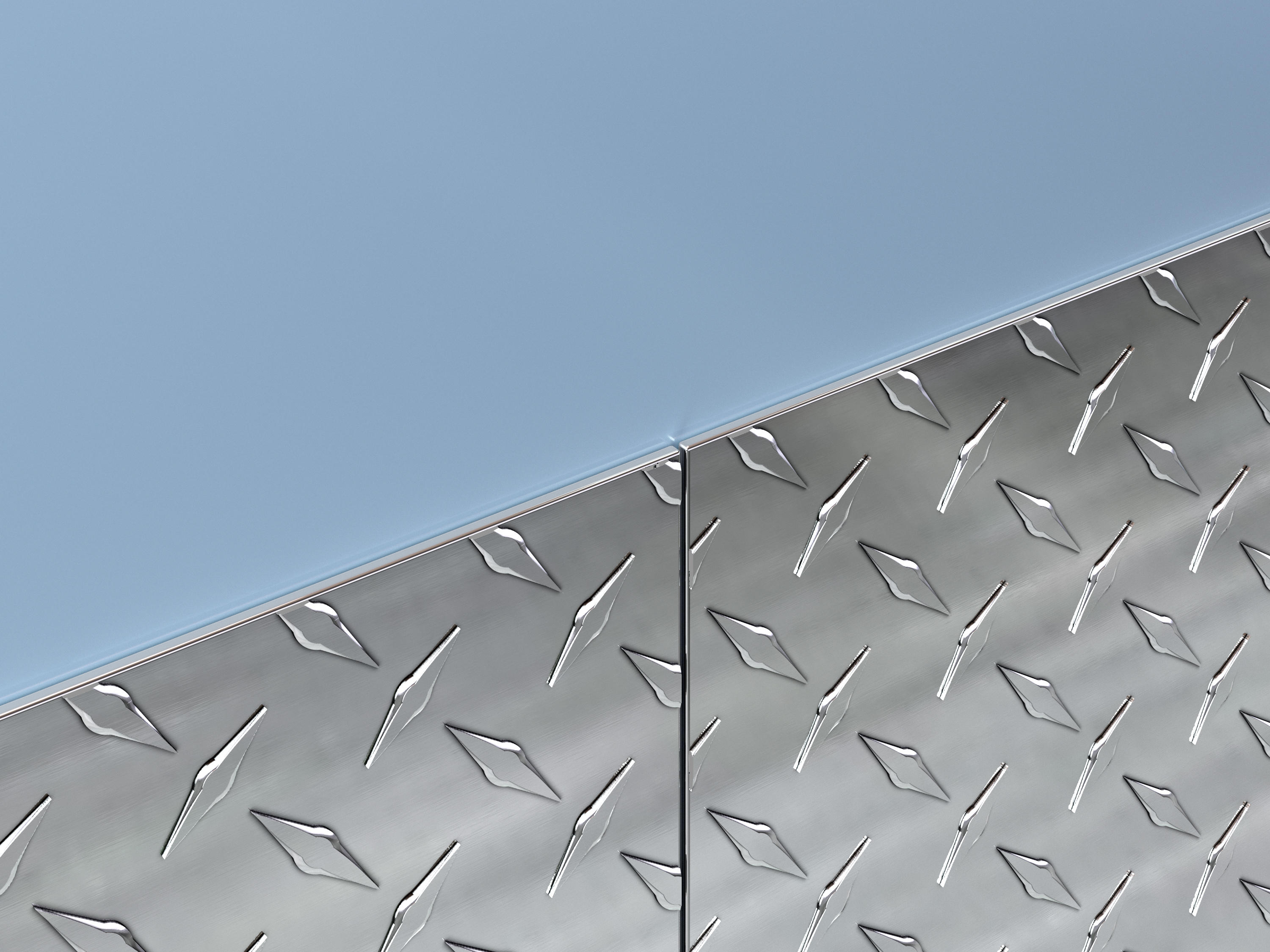 Diamond Plate Wall Protection