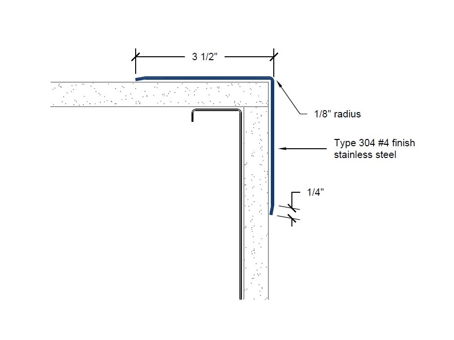 CG-50 | 3 1/2-inch wing; 90-deg; 1/8-inch radius-Specifications