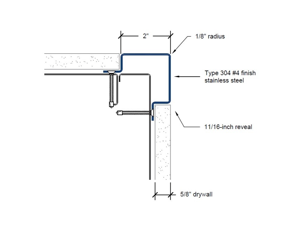 CG-200 | 2-inch wing; 90-deg; 1/8-inch radius-Specifications