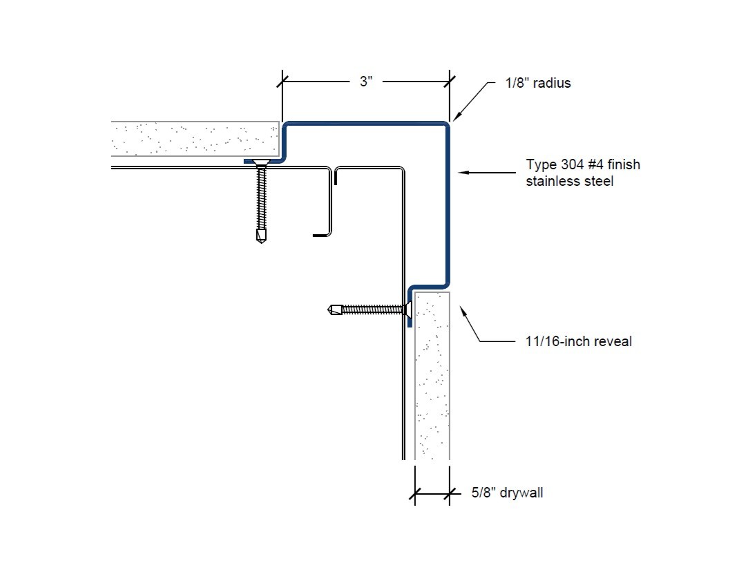 CG-300 | 3-inch wing; 90-deg; 1/8-inch radius-Specifications