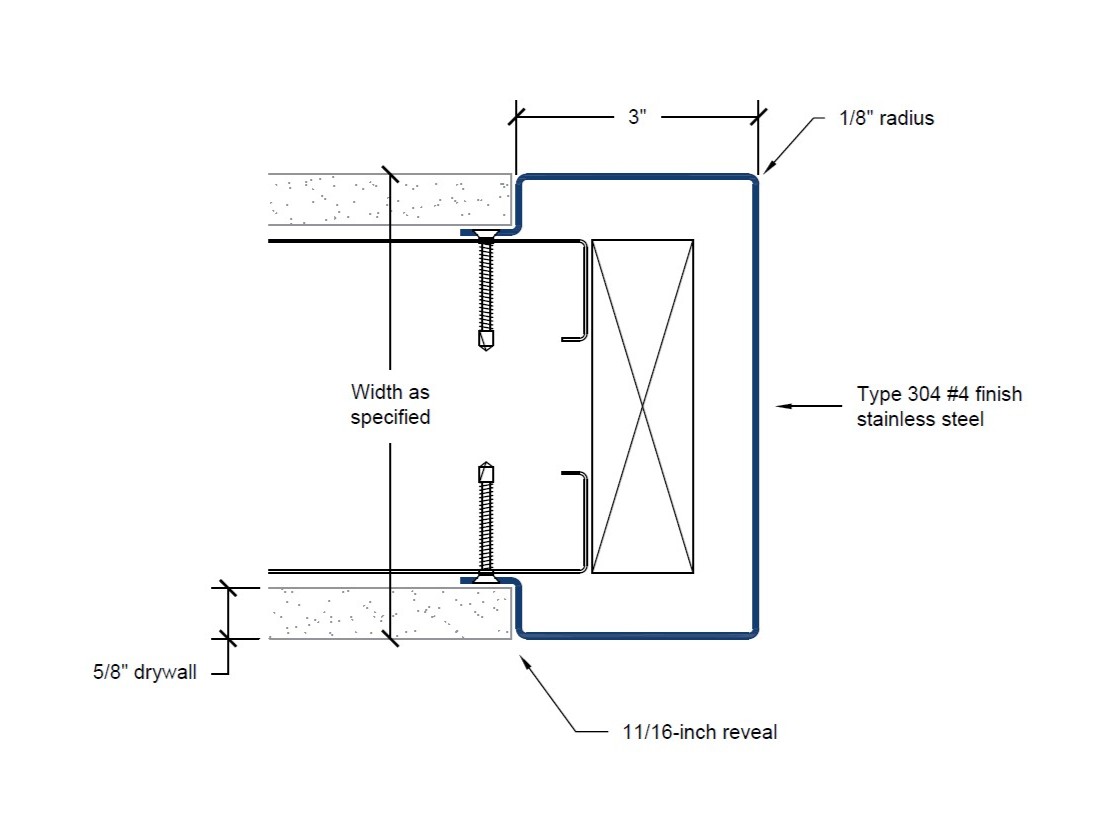 CG-300-EW | 3-inch wings; 1/8-inch radius-Specifications