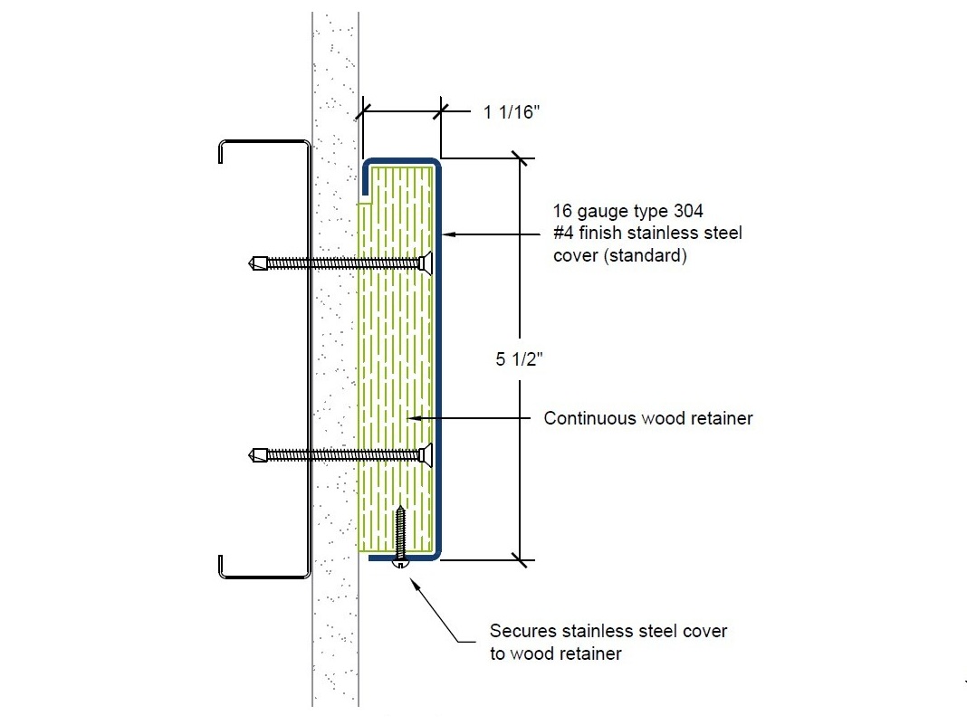 CRS-55SS | 5 1/2-inch profile-Specifications