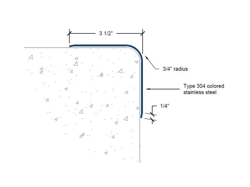 CGC-55 | 3 1/2-inch wing; 90-deg; 3/4-inch radius-Specifications