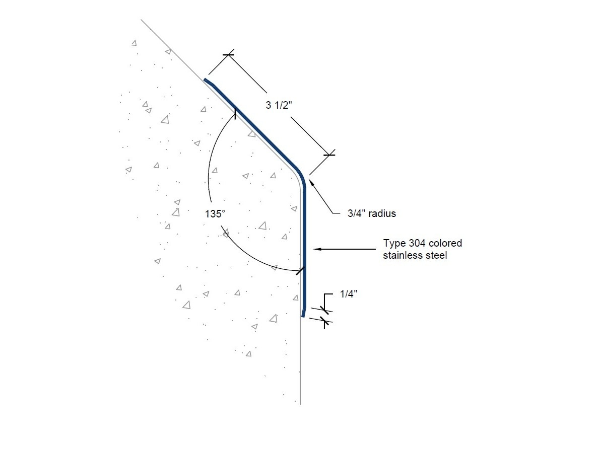 CGC-65 | 3 1/2-inch wing; 135-deg; 3/4-inch radius-Specifications