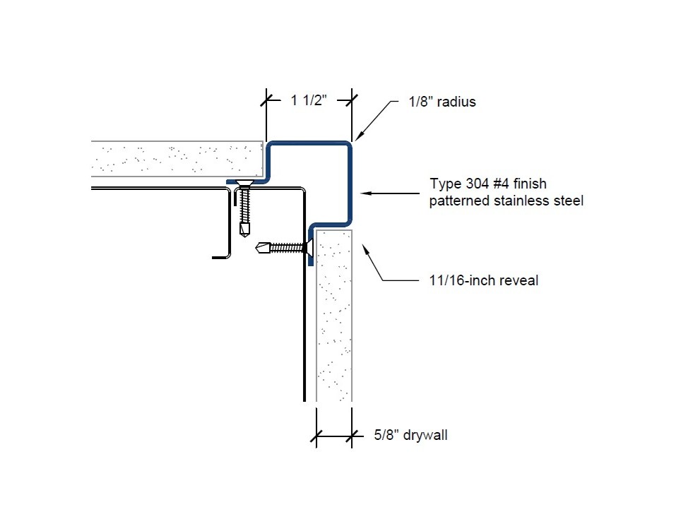CGP-150 | 1 1/2-inch wing; 90-deg; 1/8-inch radius-Specifications