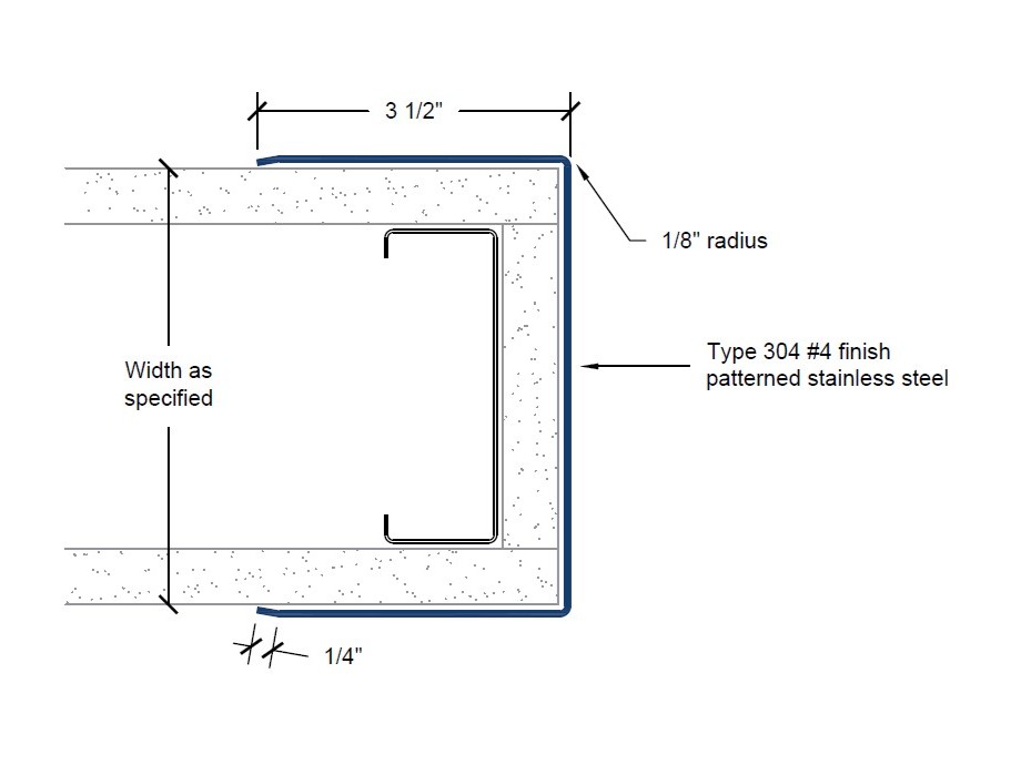 CGP-50-EW | 3 1/2-inch wings; 1/8-inch radius-Specifications