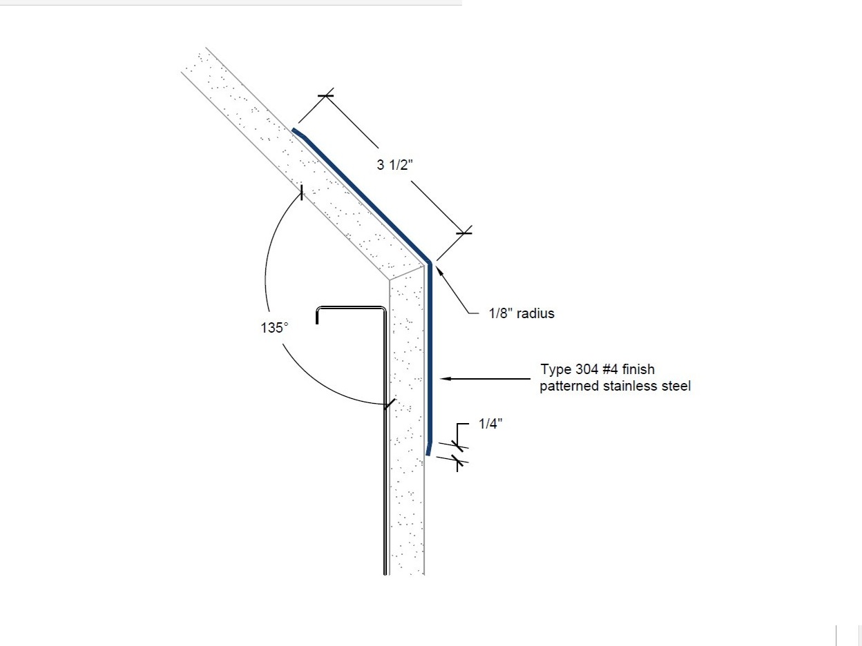 CGP-60 | 3 1/2-inch wing; 135-deg; 1/8-inch radius-Specifications