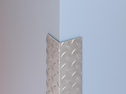 CGSD-51 Stainless Steel Diamond Plate Corner Guard CGSD-51 Stainless Steel Diamond Plate Corner Guard